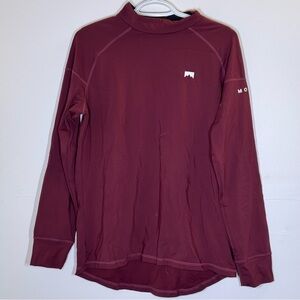 Montec Dope Snow | Burgundy Maroon Long Sleeve Top Winter Gear Size M